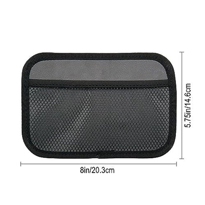 INNOLIFE Large Car Net Pocket Side Clutter Scattered Storage Phone Holder Strong Paste Organizer 8"x5.75" (1pcs L)