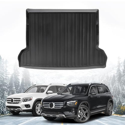 Premium Cargo Liner for Mercedes Benz GLB 250 Behind 2nd Row 2019-2025 - 100% Protection - Custom Fit Car Trunk Mat - All-Season Black Cargo Mat - 3D Shaped Laser Measured Trunk Liners