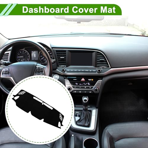 Dashboard Cover for Subaru Outback 2020-2025 Dashboard Mat Anti-Slip Sun UV Heat Shield Protection Polyester Black 1 Pc