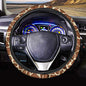 GLENLCWE Giraffe Car Steering Wheel Cover Universal 15 inch Soft Steering Wheel Protector Anti-Slip for Most Vehicle - color: Giraffe Pattern