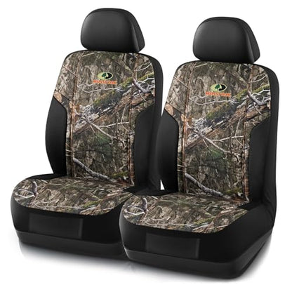 Mossy Oak Camo Seat Covers, Airbag Compatible, Universial Fit, Fit Most Bucket Seats - Made with Premium Rip-Stop Oxford Fabric - Official Licensed Product - size: Oxford Camo Low Back Front