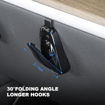 2PCS Glove Box Hook for Tesla Model Y Glove Box Organizer Bag Holder Storage Hanger Clip for 2024-2025 Tesla Model Y Interior Accessories, Unique Car Shape