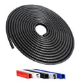 Winfort 16.5FT(5M) Universal Car Door Edge Protector Guards, No-Glue Required Rubber Seal U Shape Automotive Door Entry Guard, Suitable for Most Cars, SUVs and Trucks (Black)