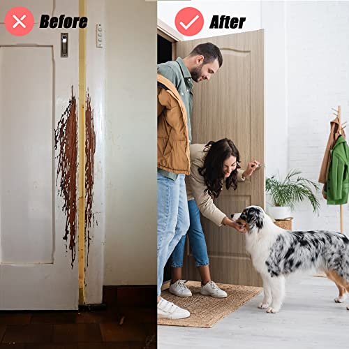 Door Protector from Dog Scratching, Clear Vinyl Dog Scratch Door Protector Heavy Duty Anti Claw Shield Guard for Wall Window Furniture