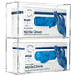 Double Glove Box Holder Wall Mount, Side-Load Acrylic Glove Dispenser - Clear Medical Storage Organizer for Lab, Hospital, Kitchen,- 10 x 3.54 x 10.6 IN - Quick Access & Easy Refill - size: Double