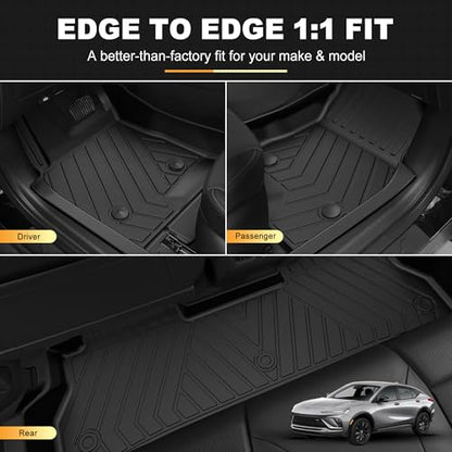 Envista Floor Mats Compatible with 2024 2025 2026 Buick Envista All Weather Floor Mats & Cargo Liner Trunk Set | All Season Guard 2024-2026 Buick Envista Accessories Anti-Slip Mats - style: (1) 2024-2026 Envista | Floor Mats & Cargo Mat