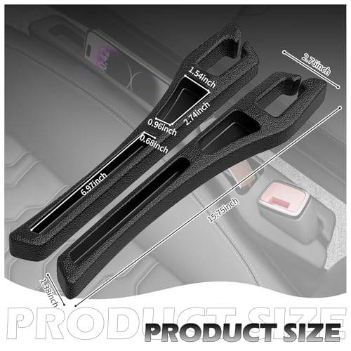 2PCS Car Seat Gap Filler Organizer,Multifunctional Car Gap Filler Organizer Storages Phone Key Avoids Things Falling,Universal Car Blocker Between Seats Car Organizer Car Accessories