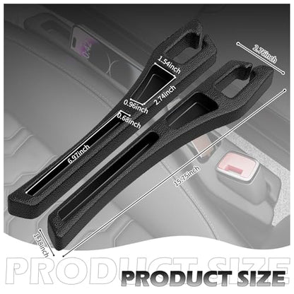 2PCS Car Seat Gap Filler Organizer,Multifunctional Car Gap Filler Organizer Storages Phone Key Avoids Things Falling,Universal Car Blocker Between Seats Car Organizer Car Accessories