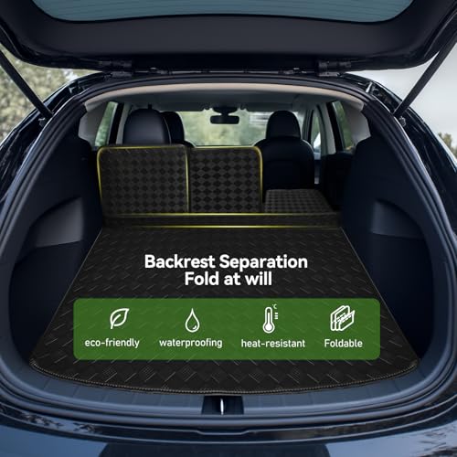 Cargo Mat for2018-2025Toyota Camry&2019-2022Toyota Avalon Rear，Full Coverage All Weather Protector Cargo Mat with Backrest Mat Cargo Liner for 18-25 Camry Hybrid/L/LE/SE/TRD/XLE/XSE（black accessories）