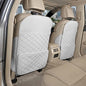 TAIKOO Seat Back Protector,Shields Seat Backs From Kicks and Adds Storage | kick mats back seat protector easy to install and clean, well-crafted, sturdy, durable and stylish.2 Pack - color: Cream White