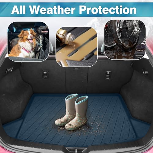 Mixsuper Cargo Liner for Mazda CX-5 2017-2025, All Weather Trunk Mat for CX5 Accessories Anti-Slip Trunk Liner Rear Cargo Mat Black