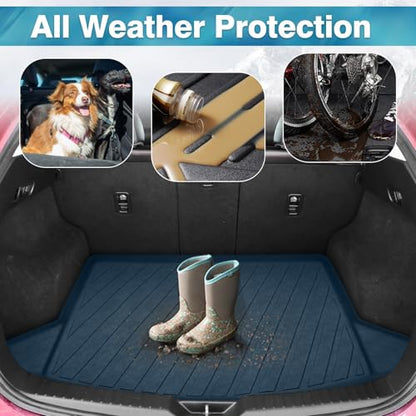 Mixsuper Cargo Liner for Mazda CX-5 2017-2025, All Weather Trunk Mat for CX5 Accessories Anti-Slip Trunk Liner Rear Cargo Mat Black