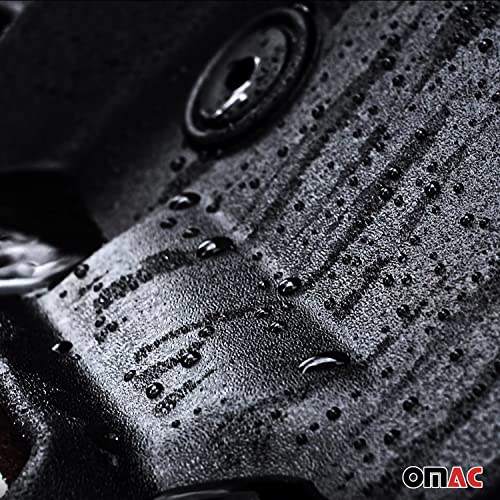 OMAC Premium Floor Mats for Toyota Highlander 2020-2026 Front Heavy Duty Black
