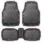 CAR PASS Bling Diamond Rubber Car Mats, Heavy Duty Deep Dish All-Weather Floor Mat Full Set Anti-Slip 3D Rhombus Waterproof Trim to Fit Liner Universal Glitter Sparkly Shining Rhinestone, 3 Pcs Red - color: Red Diamond