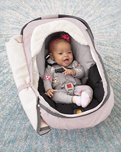 Skip Hop Winter Car Seat Cover, Stroll & Go, Pink Heather - color: Pink Heather