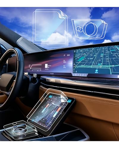(Updated Version) 2025 2026 Cadillac Escalade Screen Protector for 2025 2026 Cadillac Escalade/Escalade V Accessories NANO Screen Protector Touchscreen Protective Film (set of 2) - size: Console Screen 4pcs