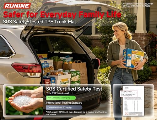 Floor Mats Cargo Liner Fit for 2021-2026 Jeep Grand Cherokee L (Only for 6-Seater w/o 2nd Row Center Armrest), All Weather Car Floor Liners Trunk Cargo Liner Car Accessories - size: Jeep Grand Cherokee L 6 Seater