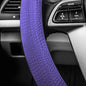 FH Group Universal Fit Silicone Snake Pattern with Massaging Grip Steering Wheel Cover fits most Cars, SUVs, Trucks, and Vans Purple - color: Purple
