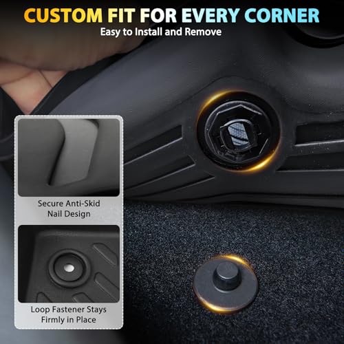 Floor Mats for Nissan Sentra 2014 2015 2016 2017 2018 2019 All Weather TPE Floor Liners Custom Fit Sentra Heavy Duty Car Accessories mat Set, Front & 2nd Row & Trunk Mat - style: 20) For Nissan Sentra | 2014-2019 | Combo Set