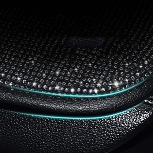 BetterJonny Auto Bling Car Armrest Cover, Crystal Rhinestone Auto Center Console Cover Pad Non-Slip Car Arm Rest Cushion Pad Universal Bling Car Accessories for Most Car (13.2 X 9.3 Inch)