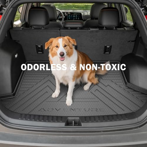 KUST Trunk Cargo Mat for Chevy Equinox/GMC Terrain 2025-2026 (Gasoline), Rear Cargo Liner for Equinox Accessories All Weather Protection TPE Rubber Raised Edge - style: Equinox 2025-2026 │ Trunk Mat