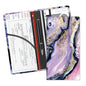 Leather Car Registration and Insurance Card Holder, Cute Car Accessories Vehicle Glove Box Car Organizer for Documents, Cards, License Blue Marble - color: Blue Marble
