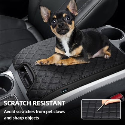 Center Console Cover Compatible with 2009-2014 Ford F150, PVC Leather Middle Console Cover Seat Box Lid, Armrest Box Protective Cushion Pad, Customized Truck Accessories - size: Bucket Console 2009-2014 F150