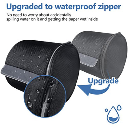 Hanging Toilet Paper Holder Waterproof Tissue Holder Cat Proof Roll Paper Case Cover Portable and Foldable Roll Storage Bag with Adjustable Strap for Wall Car Camping Tent Home Office Black Honeycomb - color: Black Honeycomb