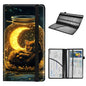 Car Registration and Insurance Holder for Women Men,Automobile License Document Card Holders Vehicle Glove Box Organizer Leather Accessories Driver Essential,Cat Moon Jar - color: Cat Moon Jar