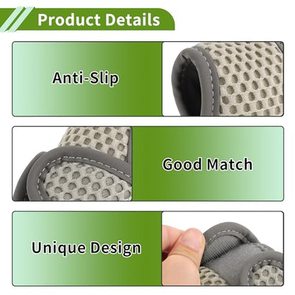 Universal Gear Shift Knob Cover Stick Shifting Handle Protector Automotive Manual Fabric 1 Pc Anti-Slip Grey - color: Gray