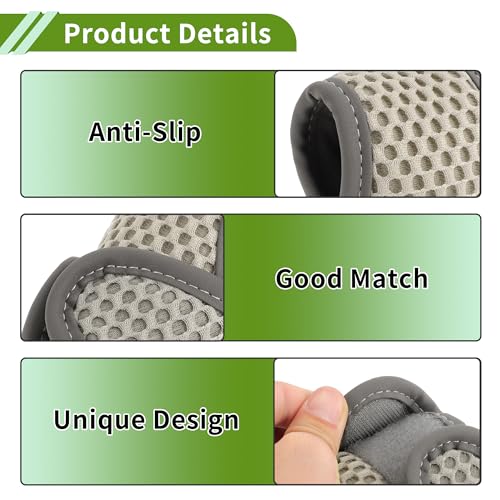Universal Gear Shift Knob Cover Stick Shifting Handle Protector Automotive Manual Fabric 1 Pc Anti-Slip Grey - color: Gray