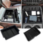 Xaido 2PCS Center Console Organizer Compatible with 2014 2015 2016 2017 2018 Chevy Silverado/GMC Sierra 1500/2500/3500 HD Accessories Console Armrest Box Storage Tray, Full Console w/Bucket Seats ONLY