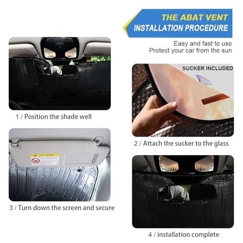 Sun Shade for Car Windshield Donkeys Flower Sea Foldable Sun Shield Heat and UV Protection Automotive Interior Protection - color: Donkeys