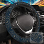 Astrology Moon Star Steering Wheel Cover with 2 Pcs Car Coasters Neoprene Steering Wheel Cover for Women Men Anti-Slip Breathable Car Accessories Universal 15 Inch Fit Auto Cars Trucks - color: Astrology Moon Star
