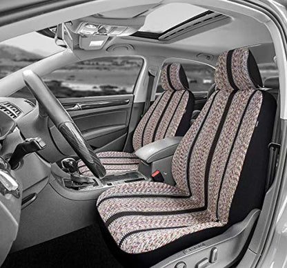 Baja Blanket Bucket Seat Cover for Car, Truck, Van, SUV - Airbag Compatible (4PCS-Low Back) - color: Black-low back