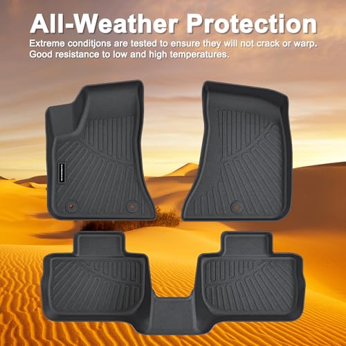 TPE Floor Mats for 2011-2023 Dodge Charger RWD & Chrysler 300 Rear-Wheel Drive ONLY All Weather Car Floor Liners Fit Dodge Charger RWD Accessories Black - size: 2011-23|For Dodge Charger|1st