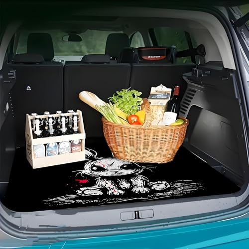 Universal Car Trunk Mat, All Weather Trunk Protection Cargo Liner, Stylish Vehicle Interior Accessories, Durable Cargo Mat Rear Trunk Line Suitable for Most Car (Easter Rabbit, 29" x 39") - color: Easter Rabbit