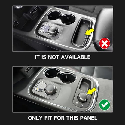 Car Gear Shift Panel Decals for 2014-2017 Dodge Durango Accessories Carbon Fiber Interior Stickers, Knob Style - color: Gear Shift Panel, C