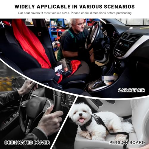 250PCS Disposable Car Protective Covers Set, Clear Plastic Seat Protectors w/Steering Wheel, Gear Shift & Handbrake Covers, Transparent Seat Cover for Car Truck Bus Airplane - color: 250 PCS