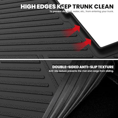 LASFIT Trunk Mat for Chevrolet Chevy Impala 2014-2020 (Not Fit Equipped with The Auto Stop/Start System), All Weather TPE Custom Fit Cargo Mat Trunk Liner for Chevy Impala Accessories, Black - size: Cargo Liner for Chevrolet Impala 2014-2020