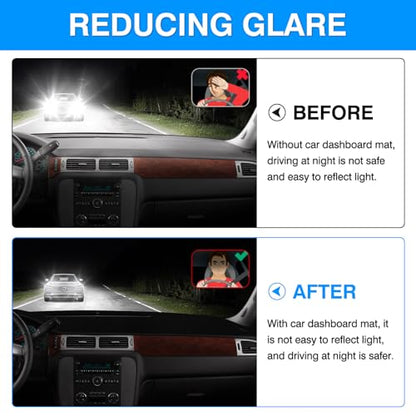 Autorder Dashboard Cover Mat for 2007-2013 Chevy Silverado Sierra,2007-2014 Chevy Tahoe Suburban Denali Avalanche&GMC Yukon/XL Without Dash Speaker&Only One Glove Box Accessories Velvet Dash Cover - size: 07-13 Silverado 1 Glove Box(A)