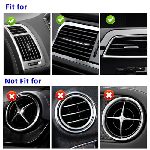 NBTEPEM Bling Car Air Conditioner Decoration Strip for Vent Outlet, 10 PCS Universal Rhinestone Car Vent Outlet Trim Decorations, Bling Interior Accessories for Women and Girls (Blue) - color: Blue