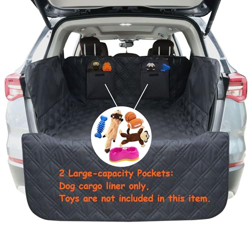 SUV Cargo Liner for Dogs 53x80 Pet Dog Cargo Liner Dog Car Seat Cover for Back of SUV Trunk Cover for Dogs with Side Walls - size: 53" x 80" (Pack of 1)