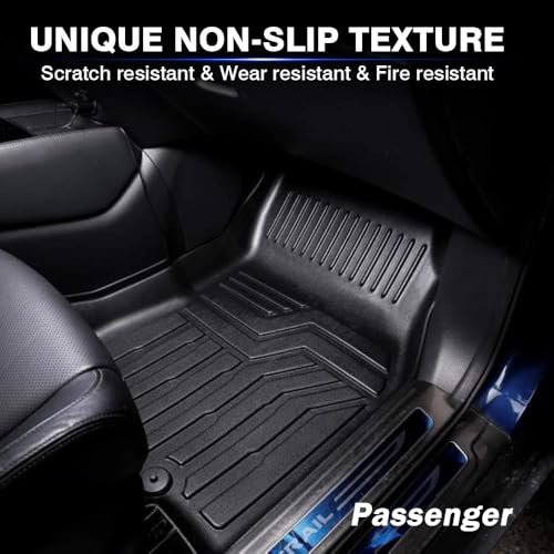 KUST Floor Mats for 2014-2020 Nissan Rogue Accessories, All Weather Car Mats Front Rear 2 Rows Liners TPE Rubber Raised Edge (Not for Sport and Select) - style: For │ Rogue 2014-2020 │ Floor Mats
