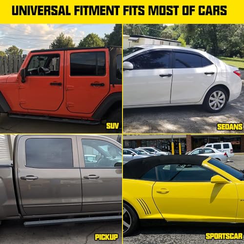 16.4ft (5m) Car Door Edge Guards Black – Rubber, No Glue, U-Shaped, Built-in Metal Clips, Fits Most Vehicles, Fade-Resistant, Scratch- and Chip-Resistant – Reduces Dings in Parking Lots - color: black, size: 16-2/5Ft