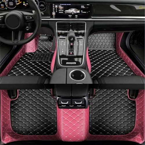 AerfineCar Mats Fit for BMW 1 2 3 4 5 6 7 8 Series X1 X2 X3 X4 X5 X6 X7 GT Waterproof car Floor mats Custom Full Coverage All Weather Protection Non-Slip Leather Floor Liners (Fashion Color 24) - color: Fashion Color 24