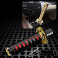 JDMBESTBOY Samurai Sword Black Red Shift Knob Shifter Alloy Katana Adapters Universal 26cm - color: Black Red, size: 26cm
