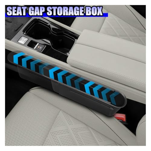 YoRise Car Seat Gap Filler, Multifunctional Car Seat Organizer, Phone Holder Between Seats & Console, Automotive Storage Box Accessories for Keys, Sunglasses, Cards, Phones (Black) - color: Black