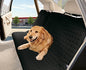 Elegant Comfort Quilted Design%100 Waterproof Premium Quality Bench Car Seat Protector Cover (Entire Rear Seat) for Pets - Ties to Stop Slipping Off THE Bench, Black - color: Black