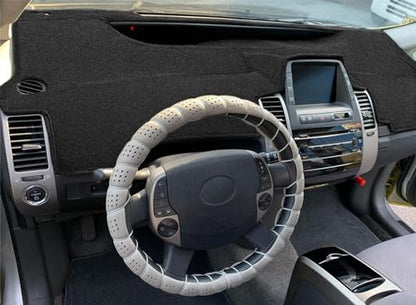 Dash Cover Mat Custom Fit for Toyota Prius with Sensor Cutout,Dashboard Pad Cap Carpet Protector (Black) K218 - color: Black